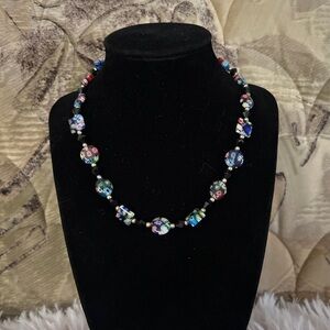 Vintage Italian Millefiori Glass Bead Choker/Necklace